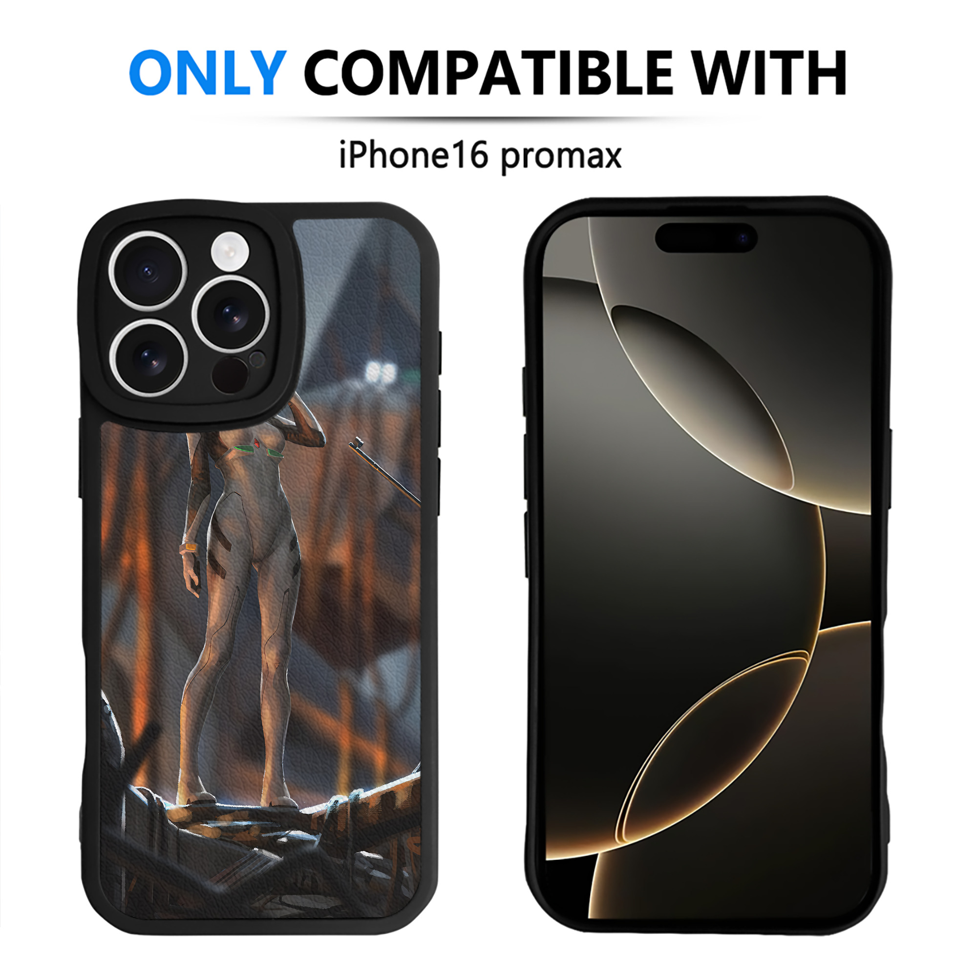 （画像用） EVA 新世紀エヴァンゲリオン 【iPhone 16シリーズ対応】シリコンスマホケース（レザー調） 材質：シリコン